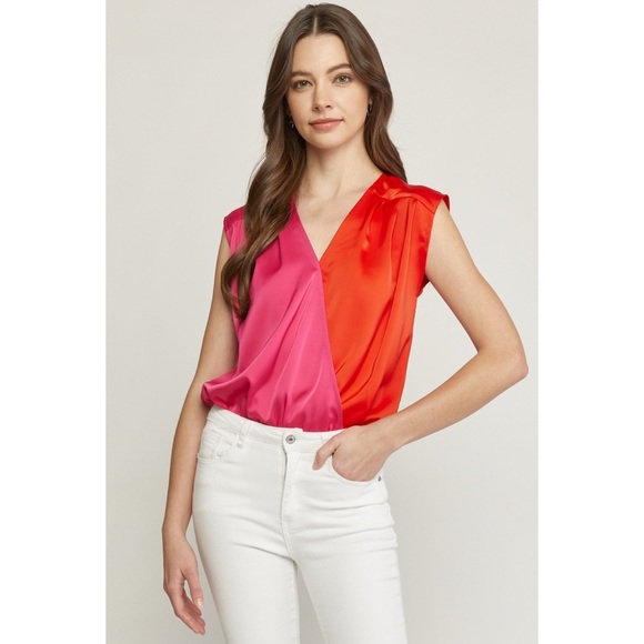 ππColor block Bodysuit ππ - Picture 5 of 6